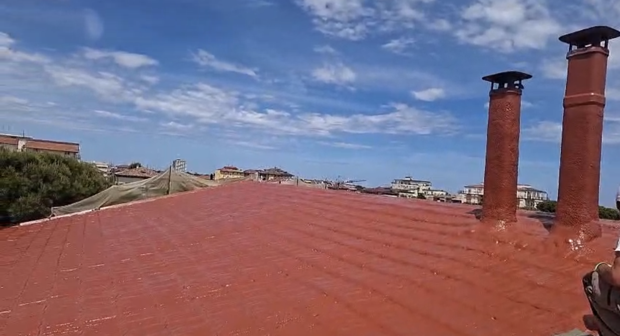Porto San Giorgio copertura dopo Sistema Tornado