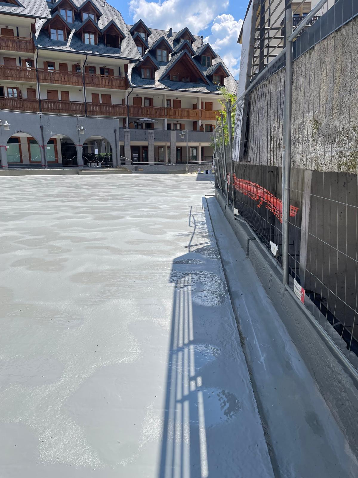 Tarvisio piazzale dopo applicazione poliurea